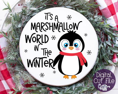 Christmas Svg, It's A Marshmallow World In The Winter Svg SVG Crafty Mama Studios 