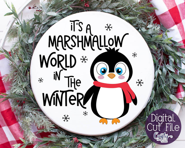 Christmas Svg, It's A Marshmallow World In The Winter Svg SVG Crafty Mama Studios 