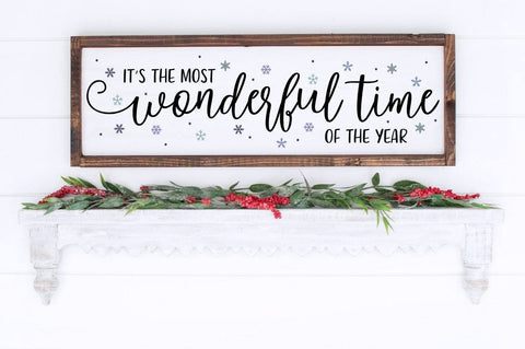 Christmas SVG - It's The Most Wonderful Time Of The Year SVG Pickled Thistle Creative 