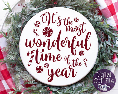 Christmas Svg - It's The Most Wonderful Time Of The Year Svg SVG Crafty Mama Studios 