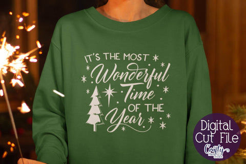 Christmas Svg, It's The Most Wonderful Time Of The Year Svg SVG Crafty Mama Studios 