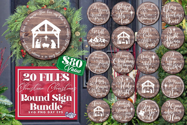 Christmas Svg - Jesus Christmas Bundle - Christian Christmas SVG Crafty Mama Studios 