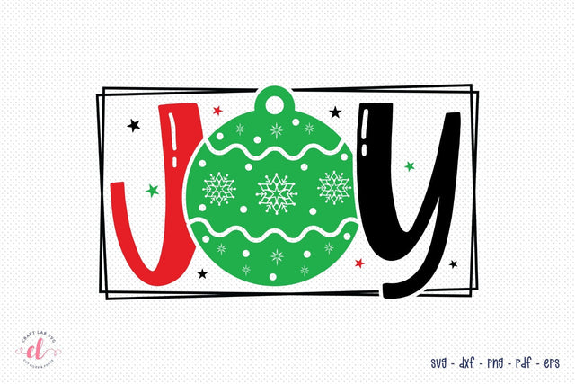 Christmas SVG - Joy SVG Cut File SVG CraftLabSVG 