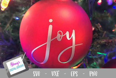 Christmas SVG - Joy SVG - Handlettered SVG Stacy's Digital Designs 