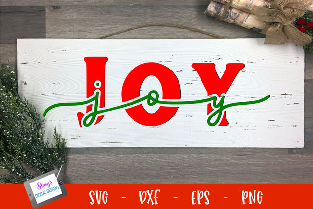 Christmas SVG - Joy SVG - Knockout SVG Stacy's Digital Designs 