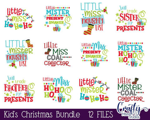 Christmas Svg - Kid's Christmas Bundle SVG Crafty Mama Studios 