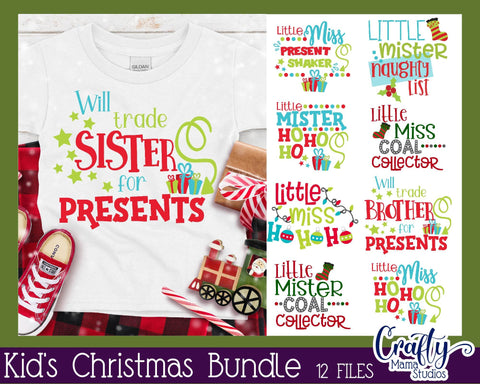 Christmas Svg - Kid's Christmas Bundle SVG Crafty Mama Studios 