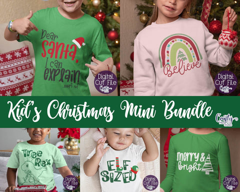 Christmas Svg, Kid's Christmas Mini Bundle, Christmas Sublimation SVG Crafty Mama Studios 