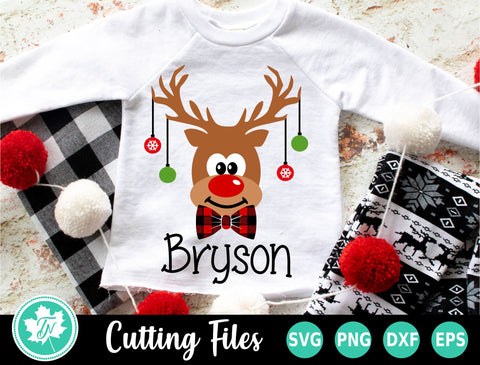 Christmas SVG | Kids Christmas SVG | Reindeer SVG SVG TrueNorthImagesCA 