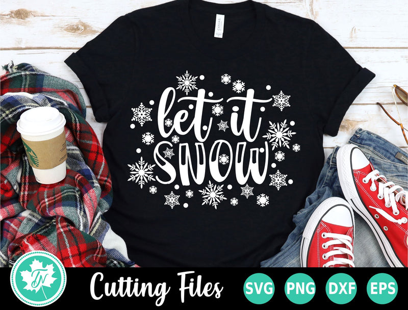 Christmas SVG | Let it Snow Shirt SVG TrueNorthImagesCA 