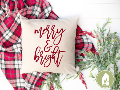 Christmas SVG | Merry and Bright SVG | Oversized SVG | Farmhouse Sign Design SVG LilleJuniper 