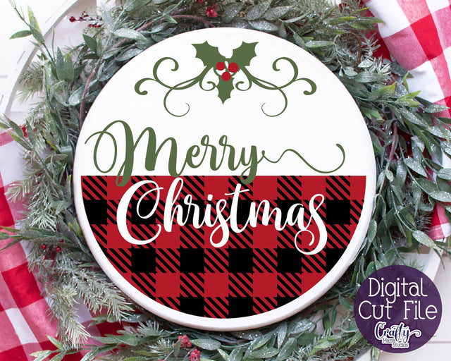 Christmas Svg - Merry Christmas Svg - Buffalo Plaid Christmas SVG Crafty Mama Studios 