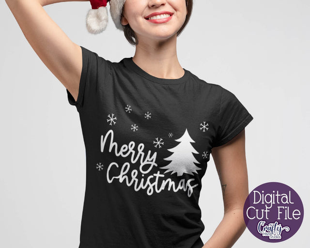 Christmas Svg - Merry Christmas Svg - Christmas Tree Cut File SVG Crafty Mama Studios 