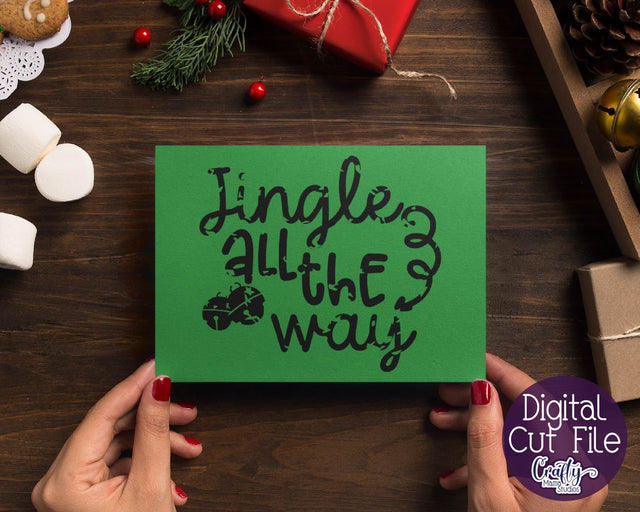 Christmas Svg - Merry Christmas Svg - Holiday Svg - Jingle All The Way - Jingle Bells Svg SVG Crafty Mama Studios 