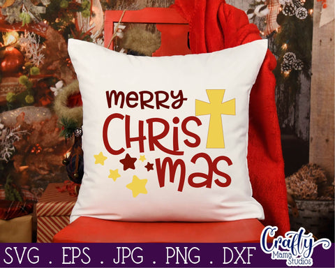 Christmas Svg - Merry Christmas Svg - Jesus Svg - Holiday Svg - Christian Svg SVG Crafty Mama Studios 