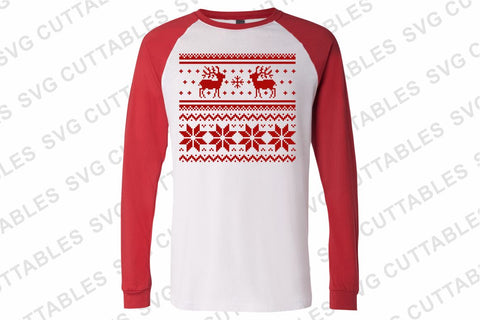 Christmas SVG - Merry Christmas Ugly Sweater Reindeer SVG Svg Cuttables 