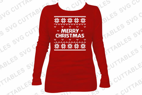 Christmas SVG - Merry Christmas Ugly Sweater SVG Svg Cuttables 