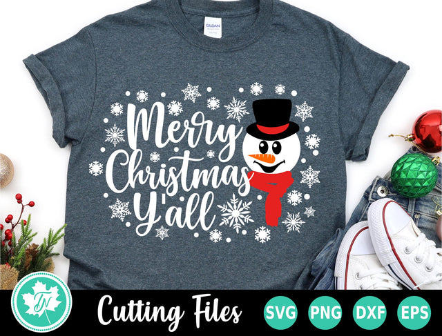 Christmas SVG | Merry Christmas Y'all SVG TrueNorthImagesCA 