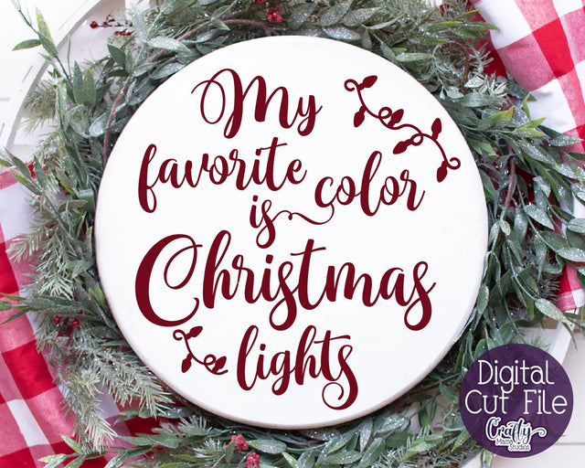 Christmas Svg - My Favorite Color Is Christmas Lights Svg SVG Crafty Mama Studios 