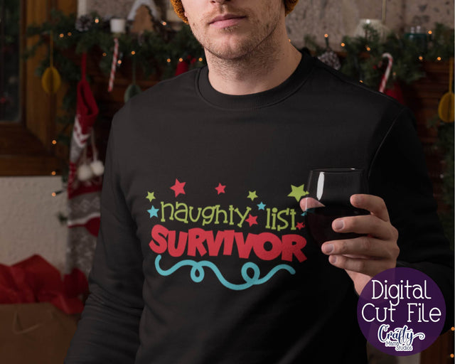 Christmas Svg - Naught List Survivor SVG Crafty Mama Studios 