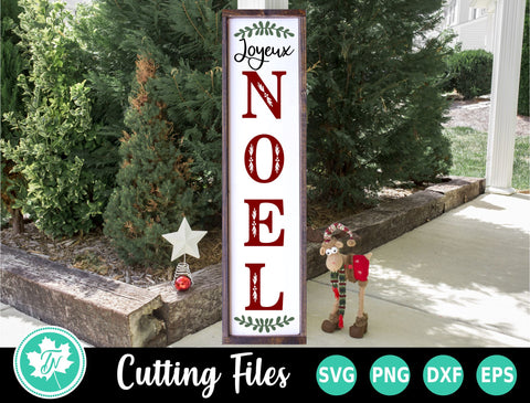 Christmas SVG | Noel Vertical Sign SVG TrueNorthImagesCA 