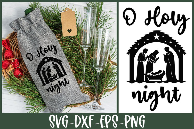 Christmas SVG | O Holy Night | Nativity SVG SVG B Renee Design 