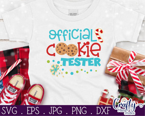 Christmas Svg - Official Cookie Tester - Christmas Cookies SVG Crafty Mama Studios 