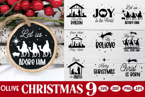 Christmas SVG Ornaments | Christmas SVG SVG Ollive Studio 