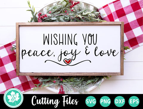 Christmas SVG | Peace Joy Love SVG TrueNorthImagesCA 