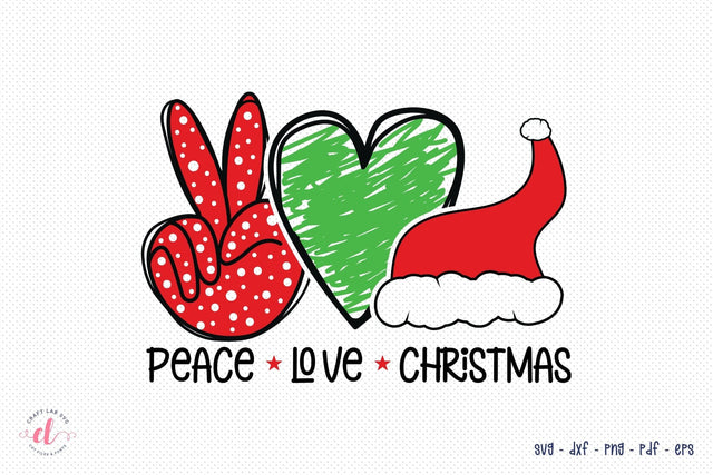 Christmas SVG, Peace Love Christmas SVG SVG CraftLabSVG 