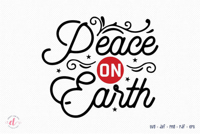 Christmas SVG | Peace on Earth SVG SVG CraftLabSVG 