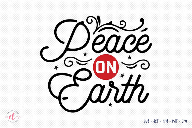 Christmas SVG | Peace on Earth SVG SVG CraftLabSVG 