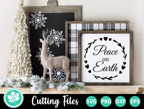 Christmas SVG | Peace on Earth SVG TrueNorthImagesCA 