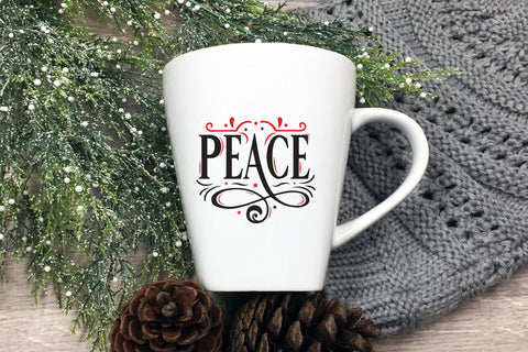 Christmas SVG - Peace SVG Cut File SVG CraftLabSVG 