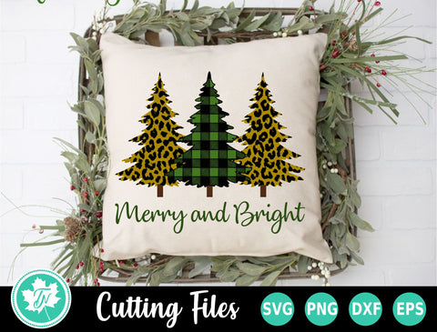 Christmas SVG | Plaid and Leopard Christmas Trees SVG TrueNorthImagesCA 