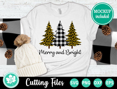 Christmas SVG | Plaid and Leopard Christmas Trees SVG TrueNorthImagesCA 