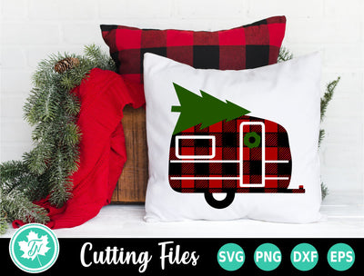 Christmas SVG | Plaid Camper SVG TrueNorthImagesCA 