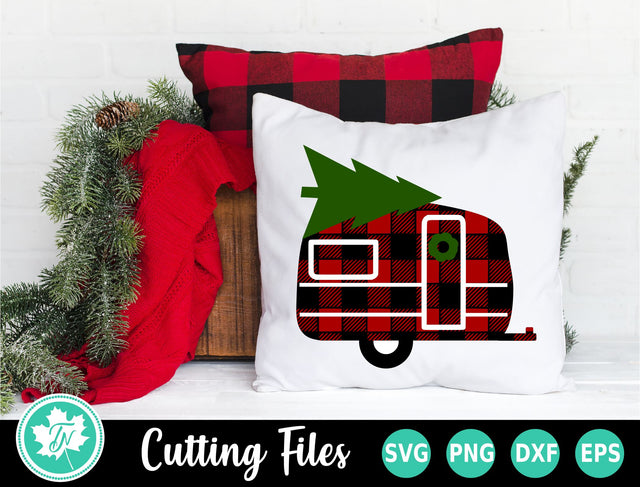 Christmas SVG | Plaid Camper SVG TrueNorthImagesCA 