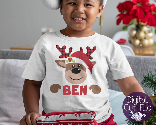 Christmas Svg, Reindeer Svg, Kid's Christmas, Santa Reindeer SVG Crafty Mama Studios 