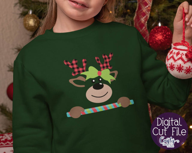 Christmas Svg, Reindeer Svg, Kid's Christmas, Santa Reindeer SVG Crafty Mama Studios 