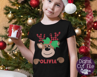 Christmas Svg, Reindeer Svg, Kid's Christmas, Santa Reindeer SVG Crafty Mama Studios 
