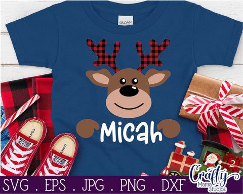 Christmas Svg, Reindeer Svg, Kid's Christmas, Santa Reindeer SVG Crafty Mama Studios 