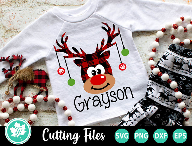 Christmas SVG | Reindeer SVG | Plaid Reindeer SVG TrueNorthImagesCA 