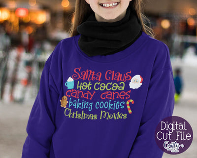 Christmas SVG - Santa Claus Svg - Hot Cocoa Svg - Candy Canes Svg - Movies Svg SVG Crafty Mama Studios 