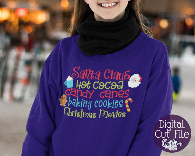 Christmas SVG - Santa Claus Svg - Hot Cocoa Svg - Candy Canes Svg - Movies Svg SVG Crafty Mama Studios 