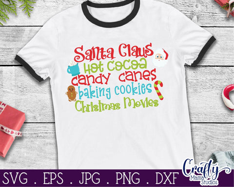 Christmas SVG - Santa Claus Svg - Hot Cocoa Svg - Candy Canes Svg - Movies Svg SVG Crafty Mama Studios 