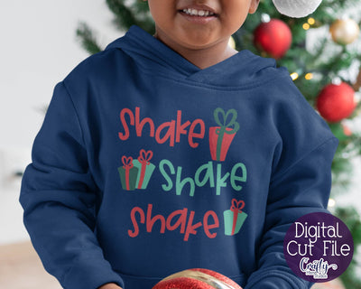 Christmas Svg - Santa Svg - Christmas Presents Svg - Shake The Presents Cut File SVG Crafty Mama Studios 