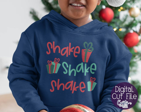 Christmas Svg - Santa Svg - Christmas Presents Svg - Shake The Presents Cut File SVG Crafty Mama Studios 
