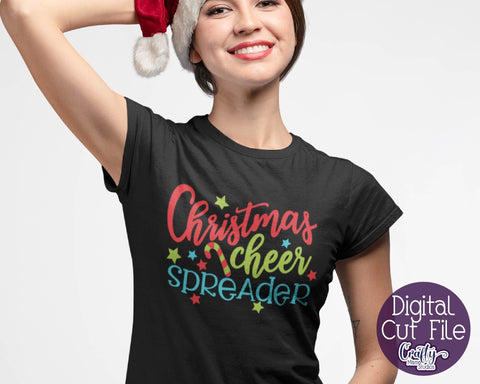 Christmas Svg - Santa Svg - Holiday Svg - Christmas Cheer Spreader Cut File SVG Crafty Mama Studios 
