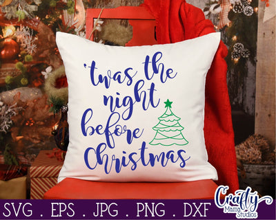 Christmas Svg - Santa Svg - Holiday Svg - Twas The Night Before Christmas SVG SVG Crafty Mama Studios 